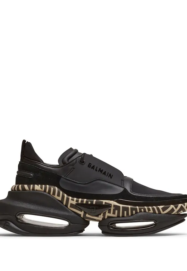 Balmain B-Bold låga sneakers - Svart