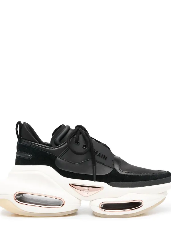Balmain B-Bold låga sneakers - Svart