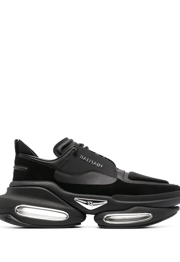 Balmain B-Bold låga sneakers - Svart