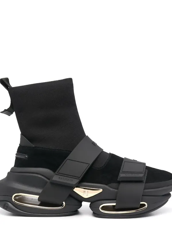 Balmain B-Bold slip on-sneakers - Svart