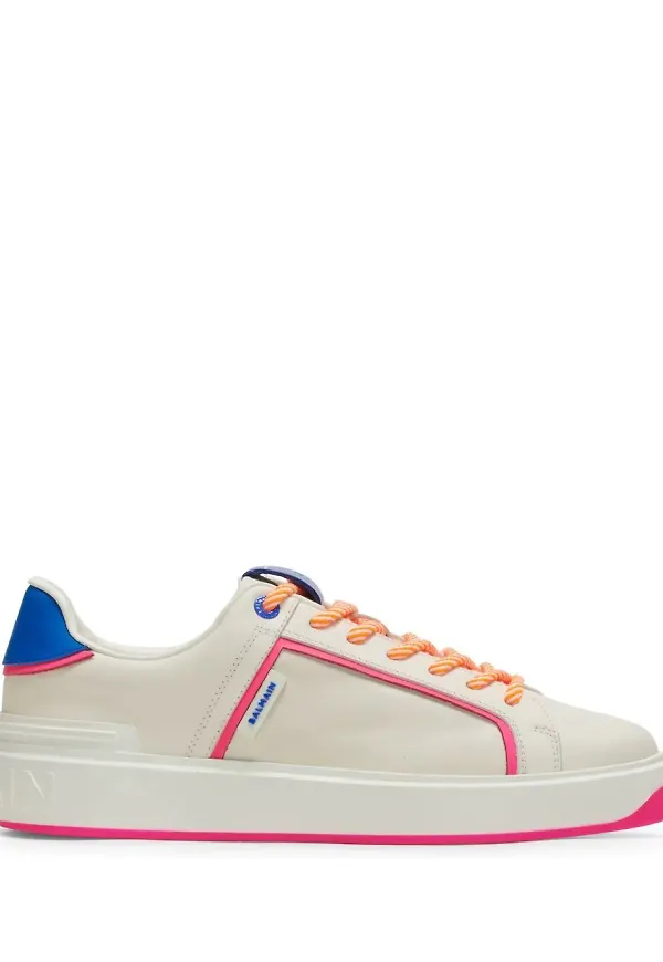 Balmain B-Court low-top sneakers - Vit