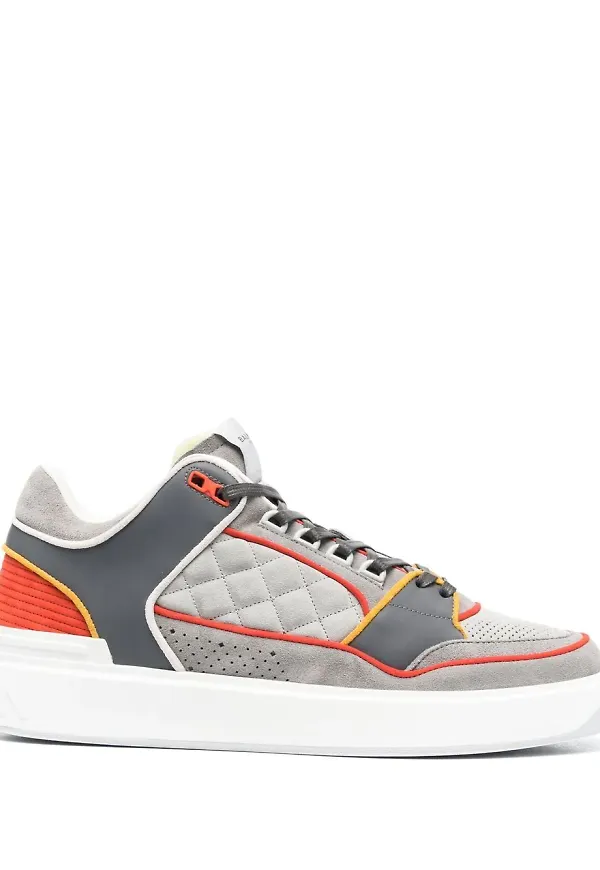Balmain B-Court lädersneakers - Grå
