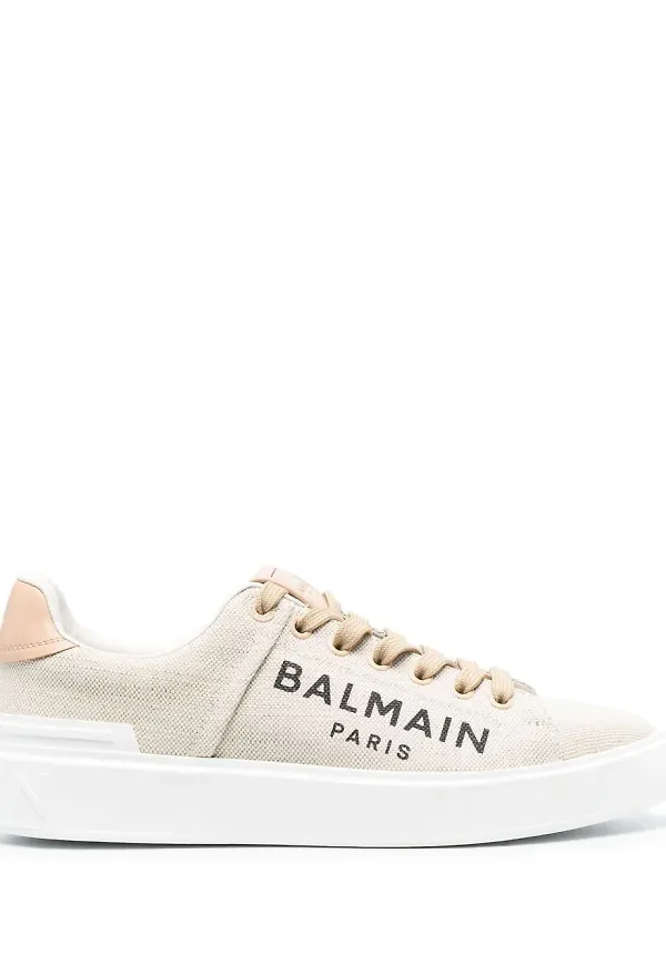 Balmain B-Court låga sneakers - Neutral