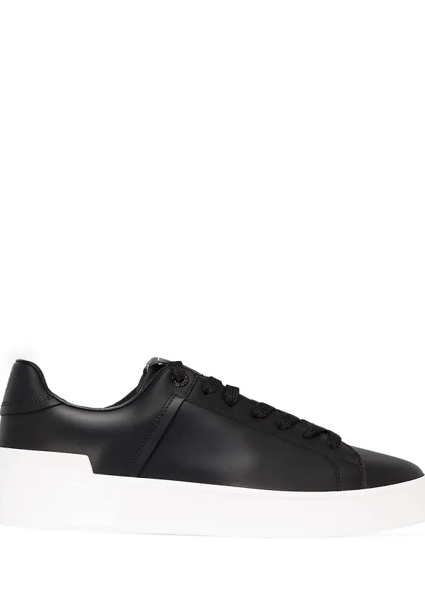 Balmain B-Court låga sneakers - Svart