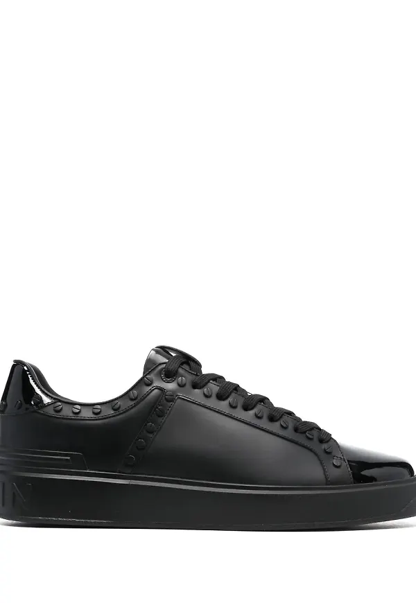 Balmain B-Court låga sneakers - Svart