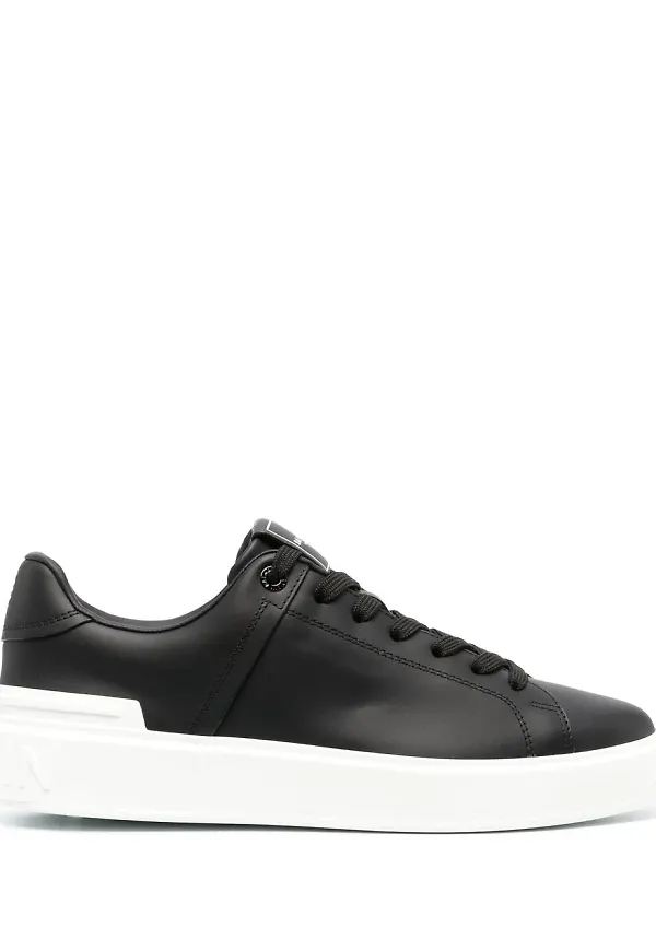Balmain B-Court låga sneakers - Svart