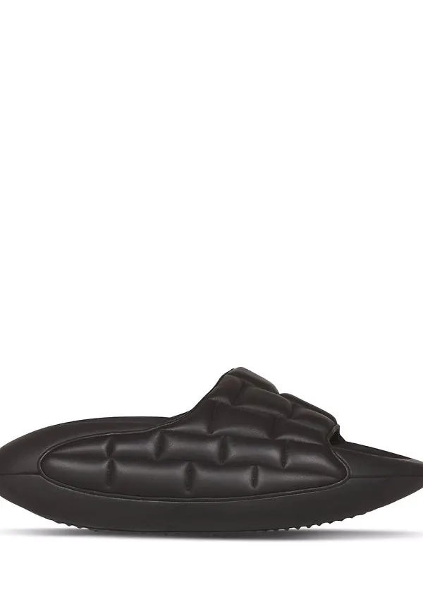 Balmain B-IT quiltade tofflor - Svart