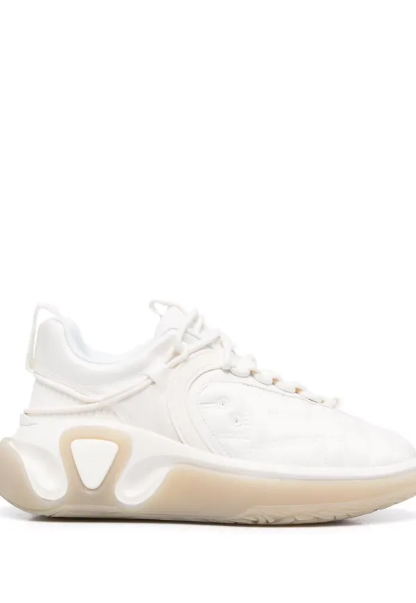 Balmain B-runner sneakers med panel - Vit