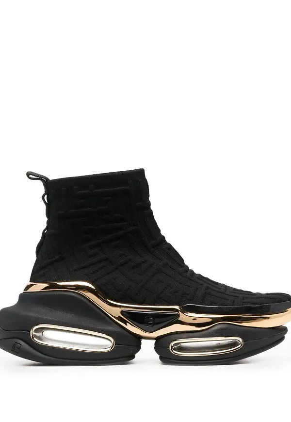 Balmain B Bold slip on-sneakers - Svart