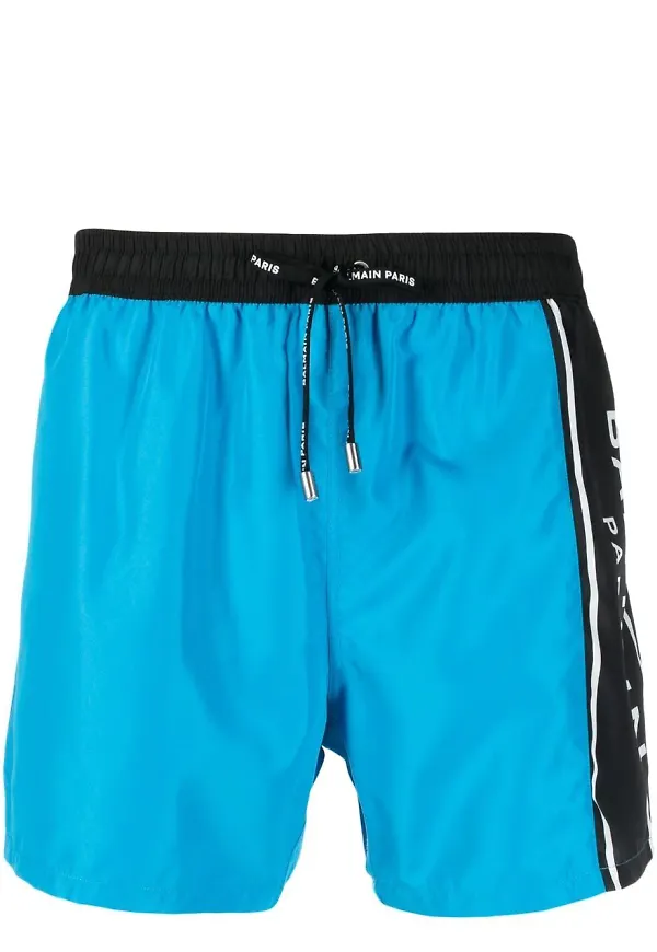 Balmain badbyxor med dragsko - Blå