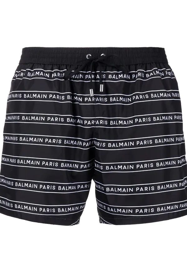 Balmain badbyxor med dragsko - Svart