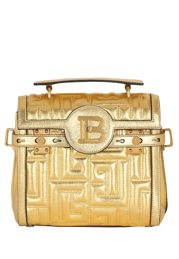Balmain BBuzz 23 quiltad totebag - Guldfärgad
