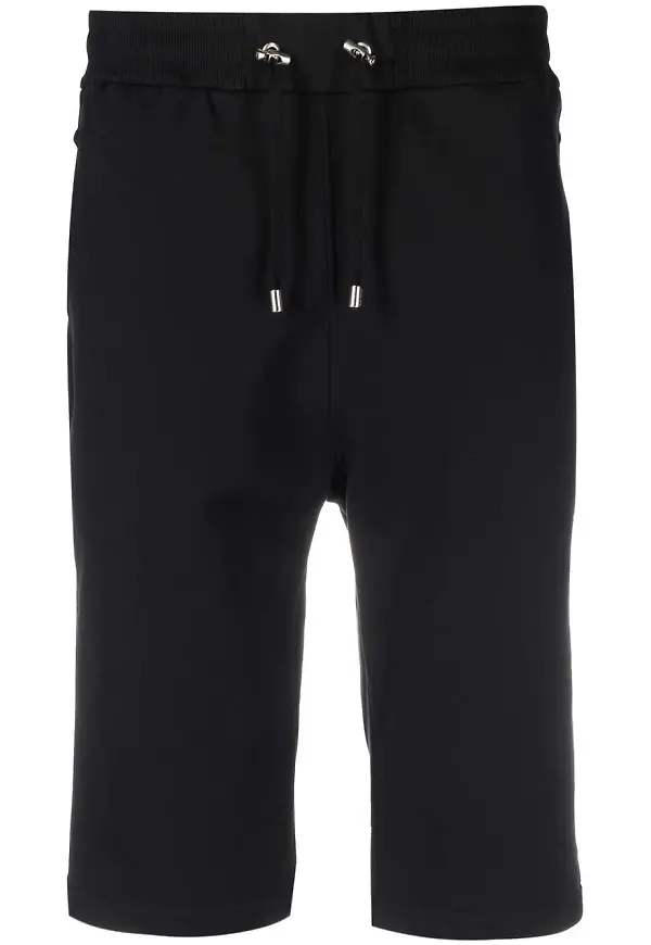 Balmain bermudashorts med dragsko - Svart
