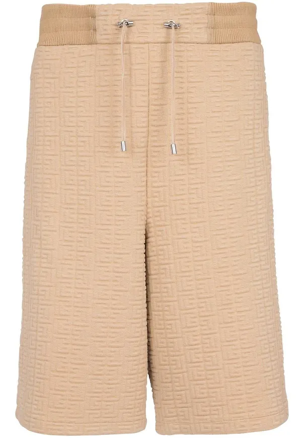 Balmain bermudashorts med monogram - Neutral