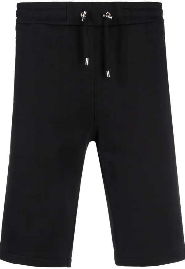 Balmain bermudashorts med tryck - Svart