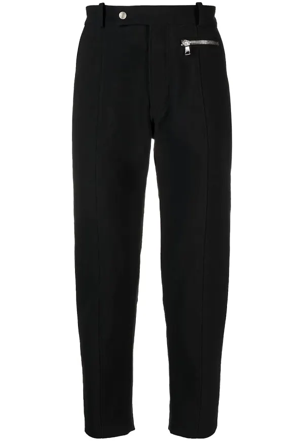 Balmain beskurna slacks - Svart