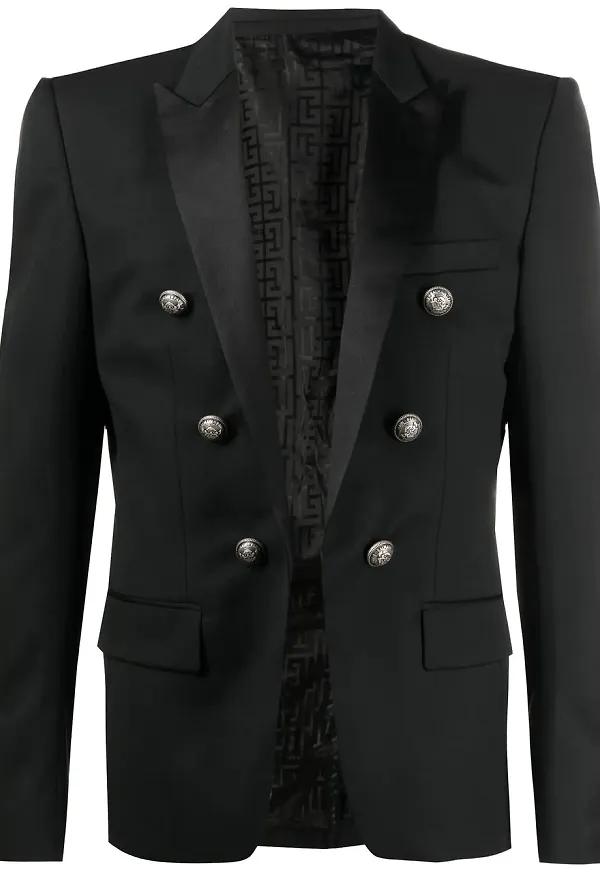 Balmain blazer med knappar - Svart