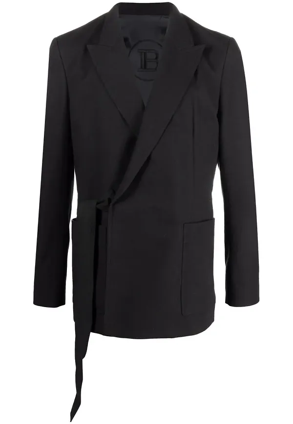 Balmain blazer med sidoknäppning - Svart