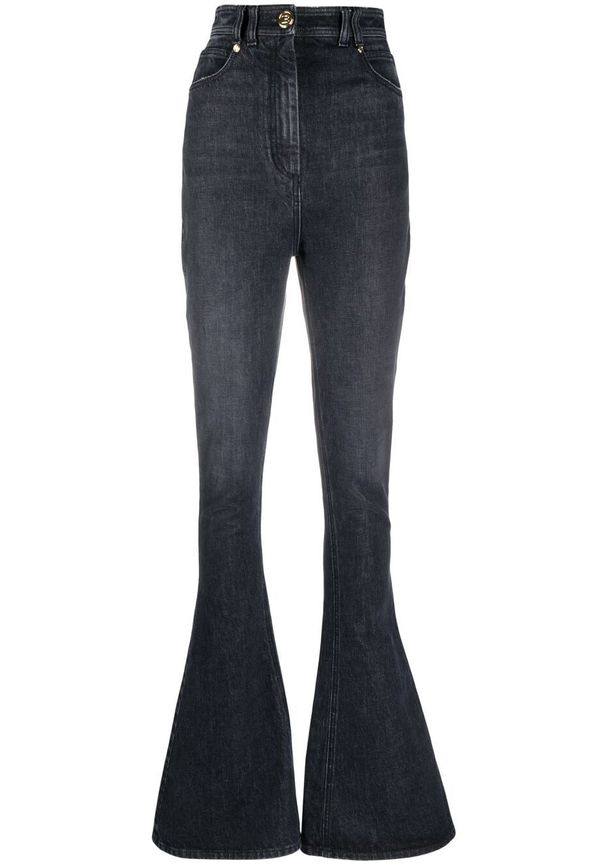 Balmain bootcut-jeans med hög midja - Svart