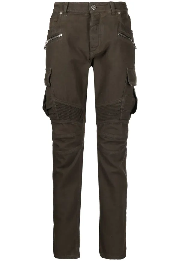 Balmain byxor med dragkedja - Brun