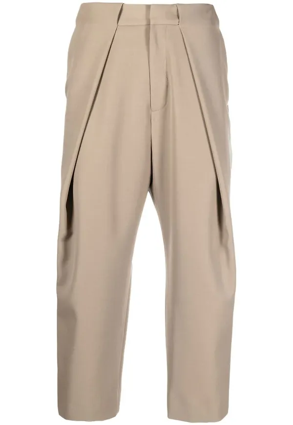 Balmain byxor med omvända veck - Neutral