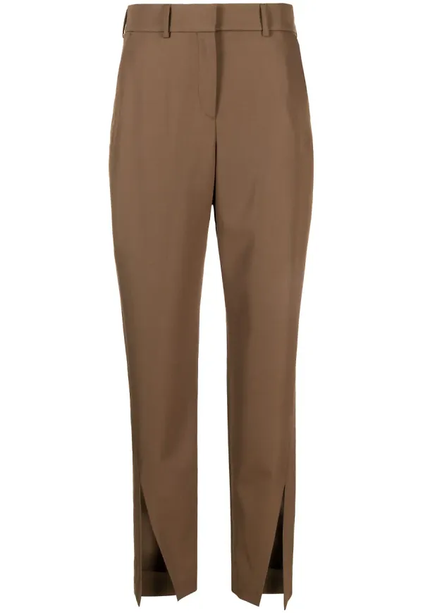 Balmain byxor med slits - Brun