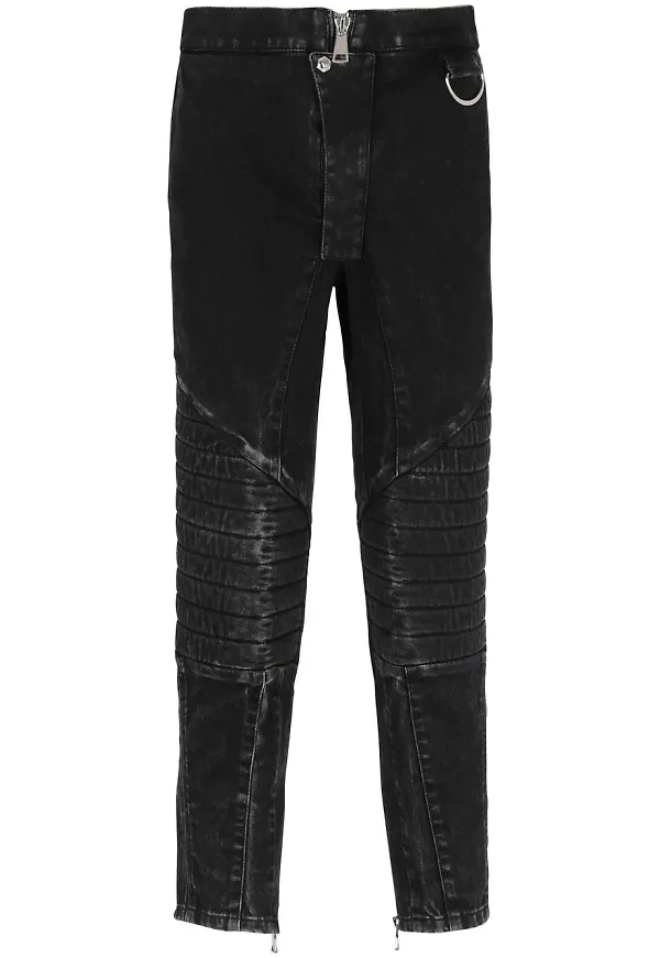 Balmain croppade skinny-jeans - Svart