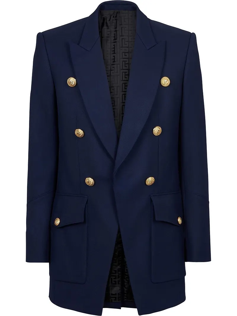 Balmain dubbelknäppt blazer - Blå