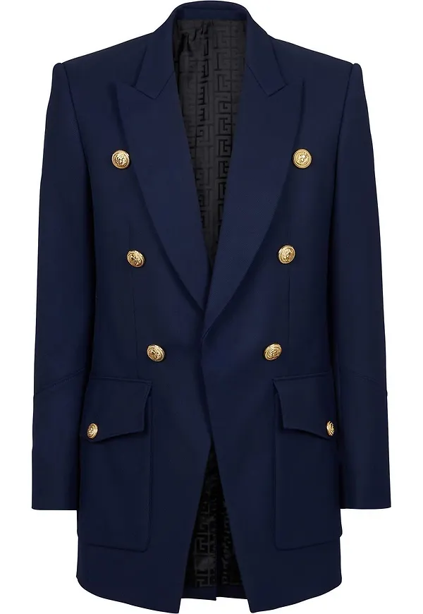 Balmain dubbelknäppt blazer - Blå