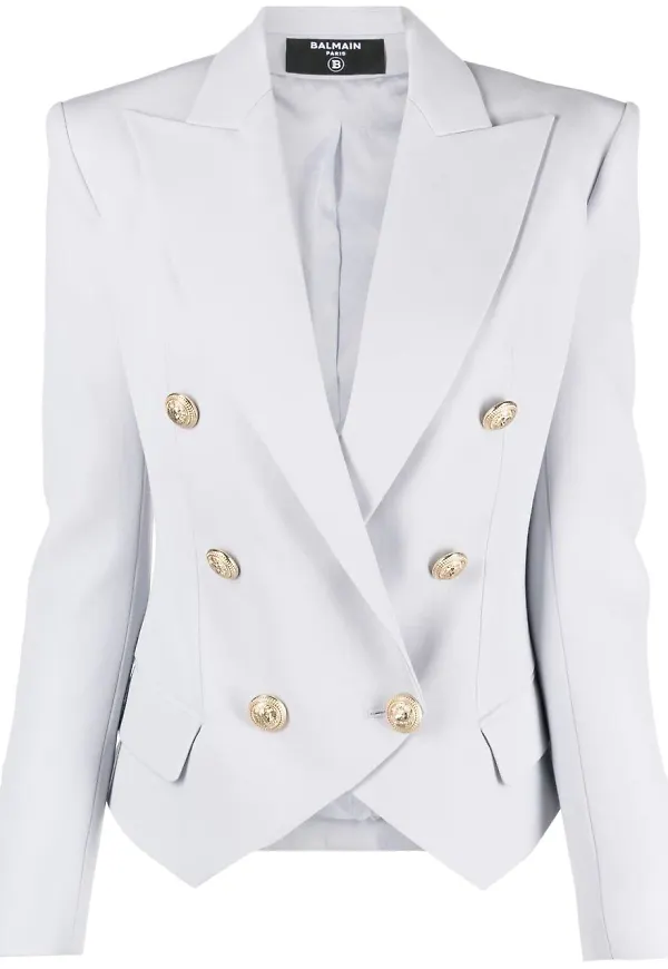 Balmain dubbelknäppt blazer - Blå