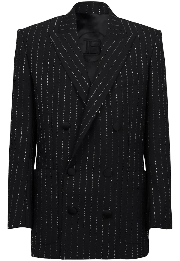 Balmain dubbelknäppt blazer - Svart