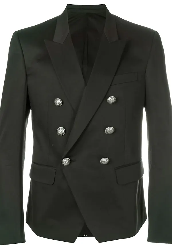 Balmain embellished button blazer - Svart