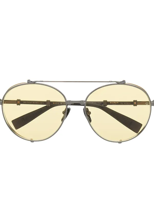 Balmain Eyewear Brigade-II pilotsolglasögon - Svart