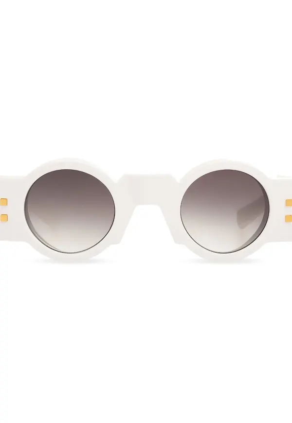 Balmain Eyewear Olivier runda solglasögon - Vit