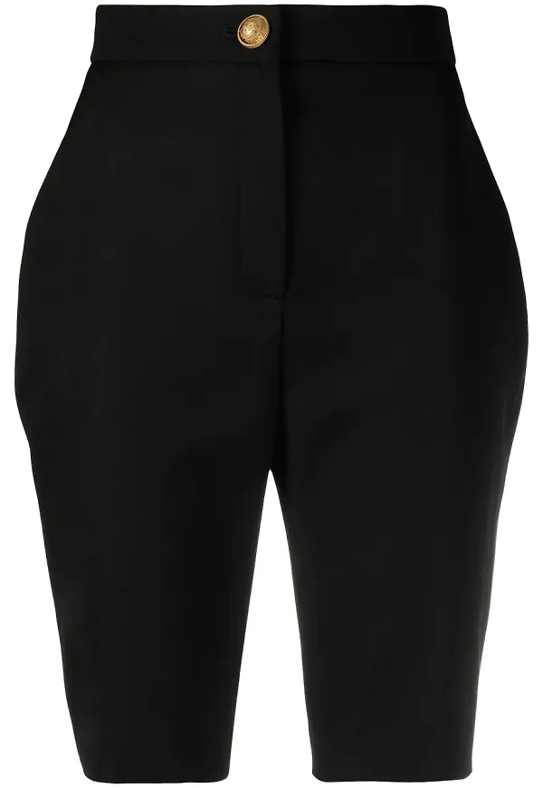 Balmain figursydda shorts - Svart