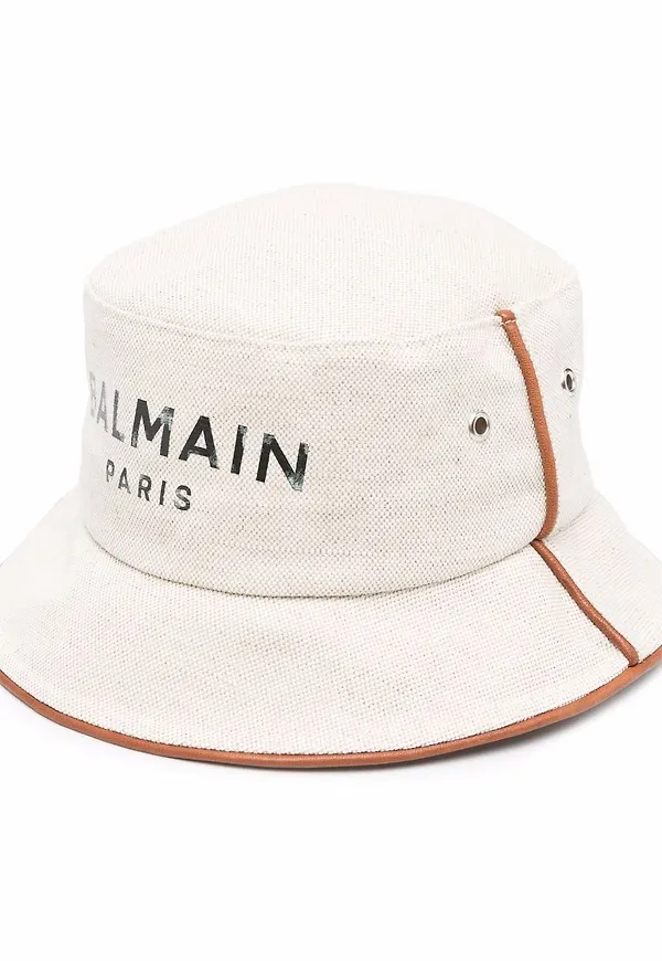 Balmain fiskehatt med logotyp - Neutral