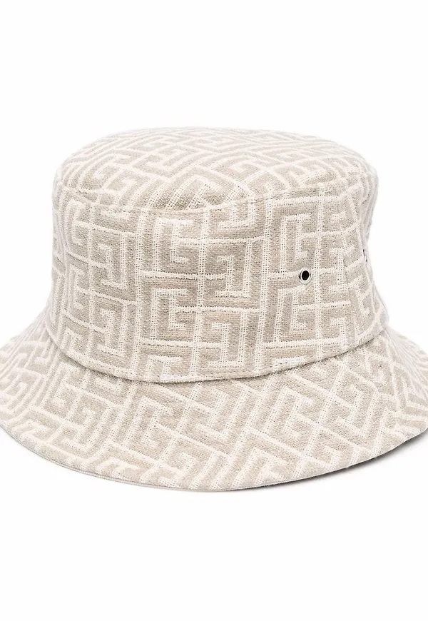 Balmain fiskehatt med monogram - Neutral