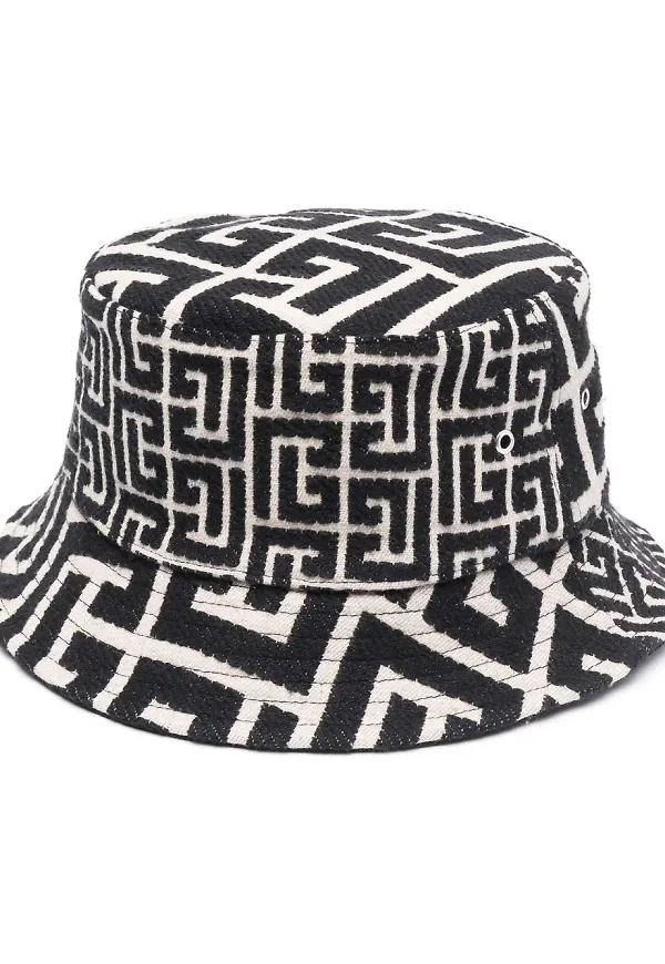 Balmain fiskehatt med monogram - Neutral