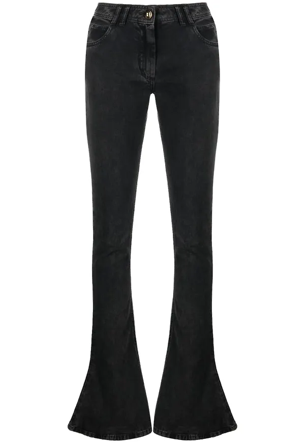 Balmain flare-jeans - Svart