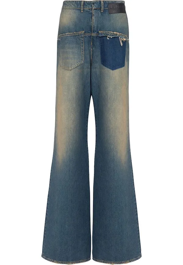 Balmain flare-jeans med hög midja - Blå