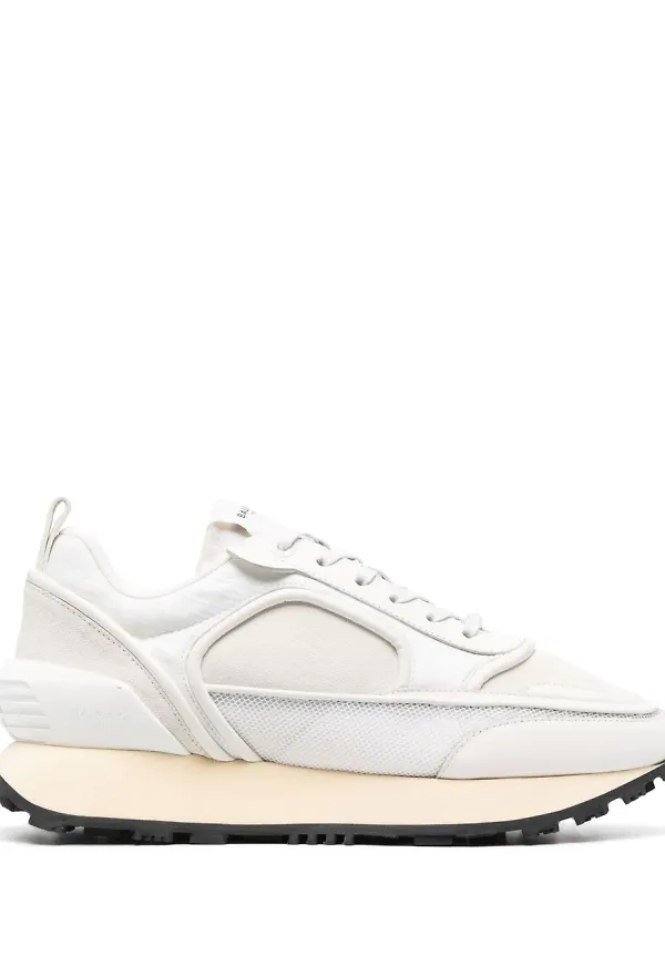 Balmain grova sneakers med snörning - Vit