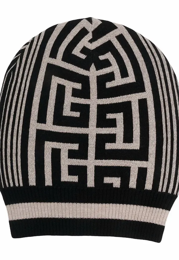 Balmain hatt med grafiskt tryck - Neutral