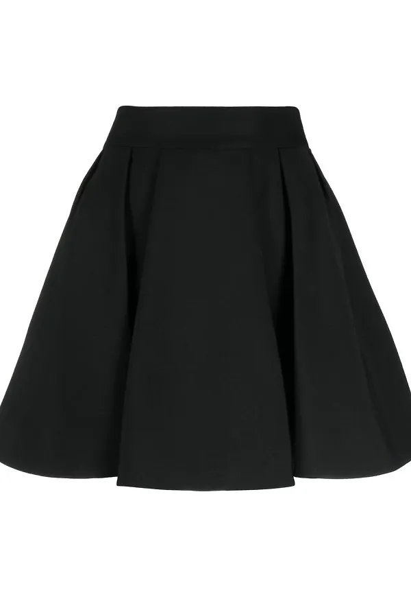 Balmain high-waisted flared mini skirt - Svart