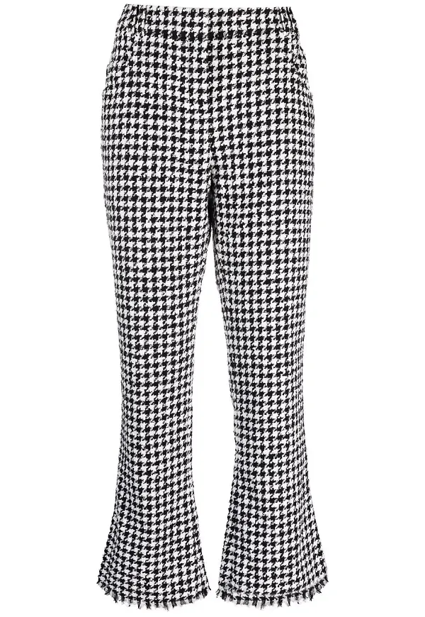 Balmain hundtandsmönstrade trekvartsbyxor - Svart