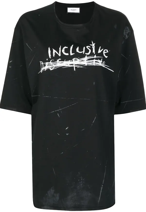 Balmain Inclusive mönstrad t-shirt - Svart