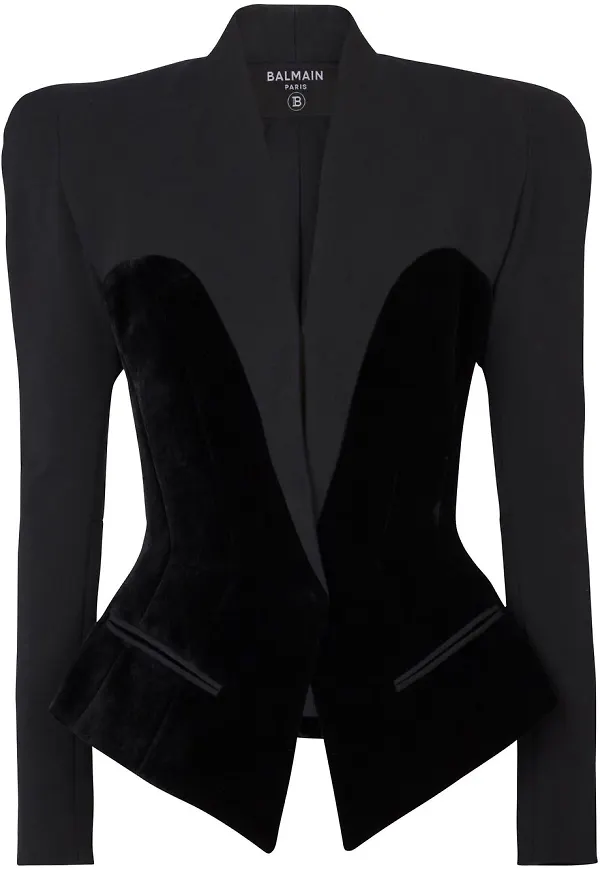 Balmain inpassad blazer - Svart