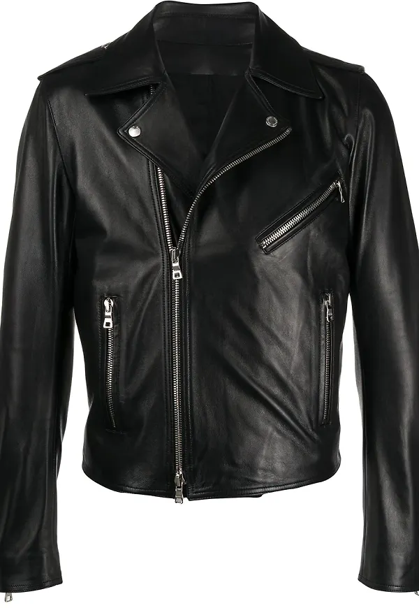 Balmain jacka med asymmetrisk dragkedja - Svart