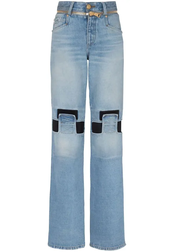 Balmain jeans med låg midja - Blå