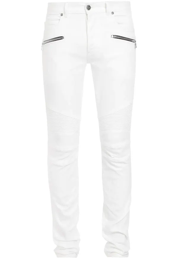 Balmain jeans med låg midja - Vit