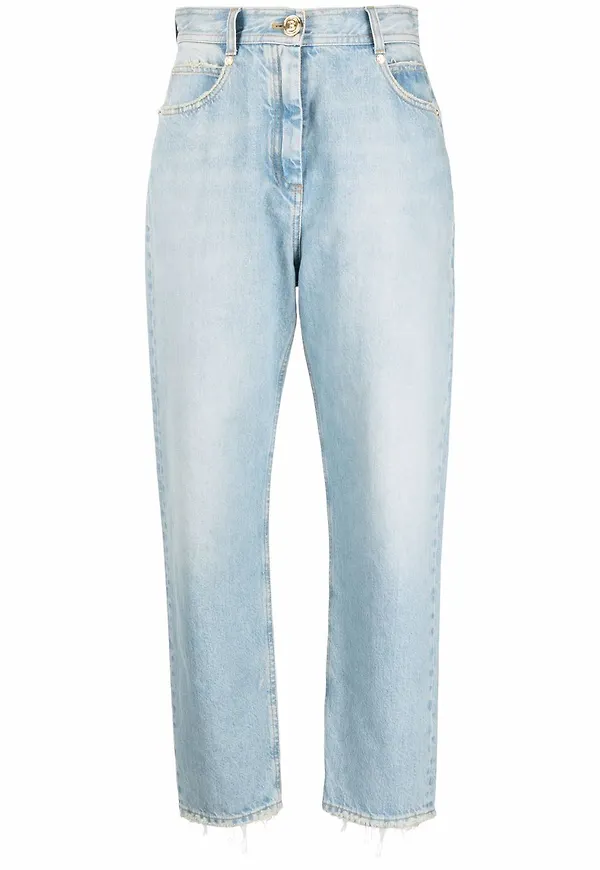 Balmain jeans med monogram - Blå